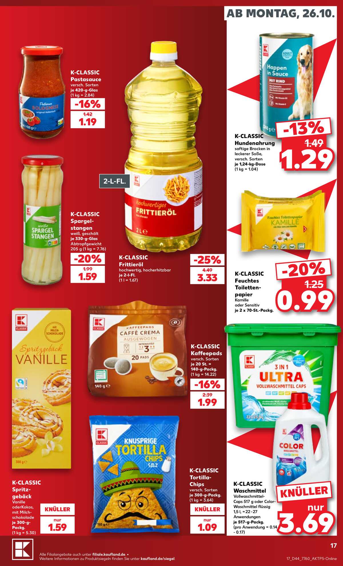 Leták Kaufland Německo 25.10.-31.10.2026 strana 17
