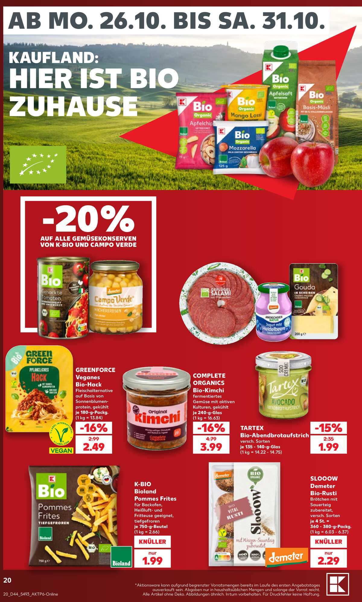 Leták Kaufland Německo 25.10.-31.10.2026 strana 20