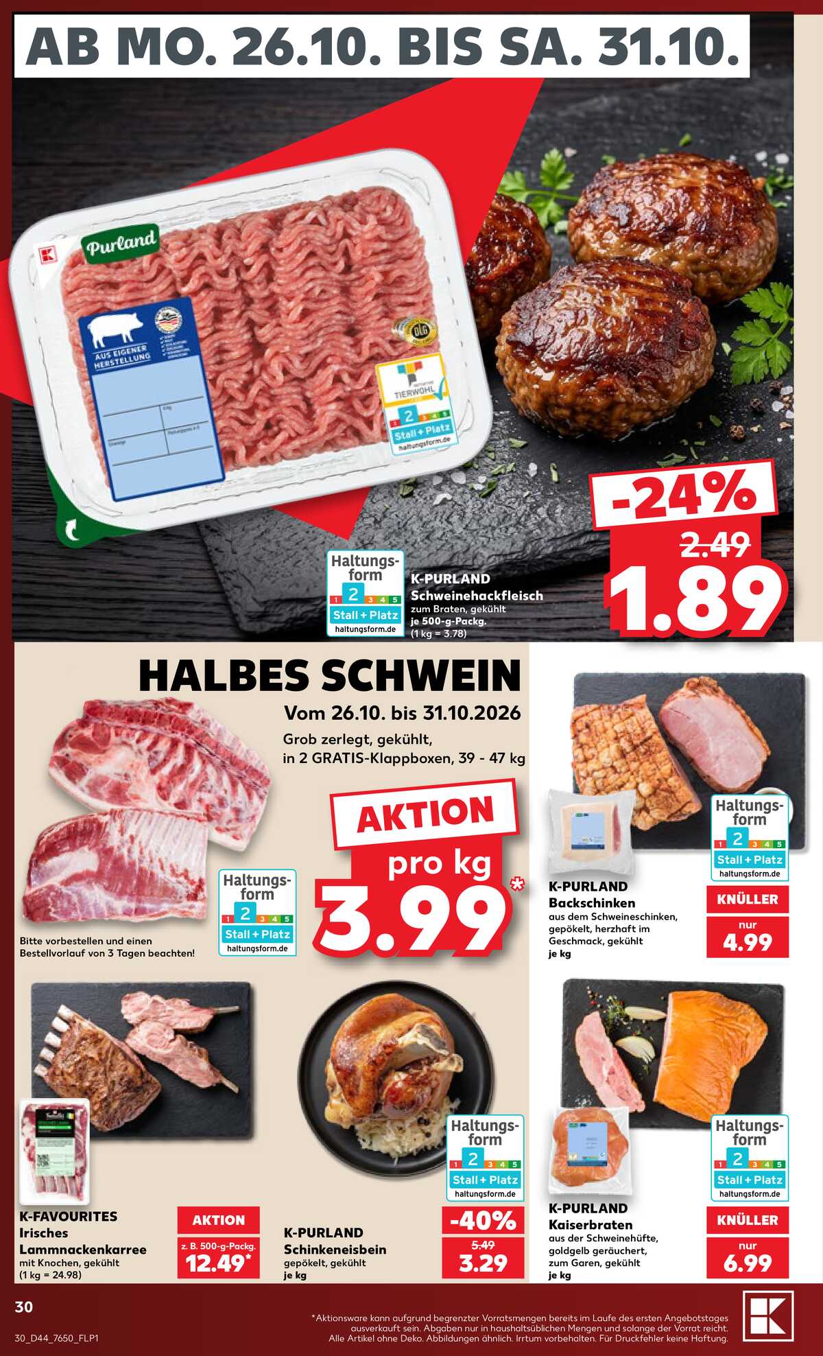 Leták Kaufland Německo 25.10.-31.10.2026 strana 30