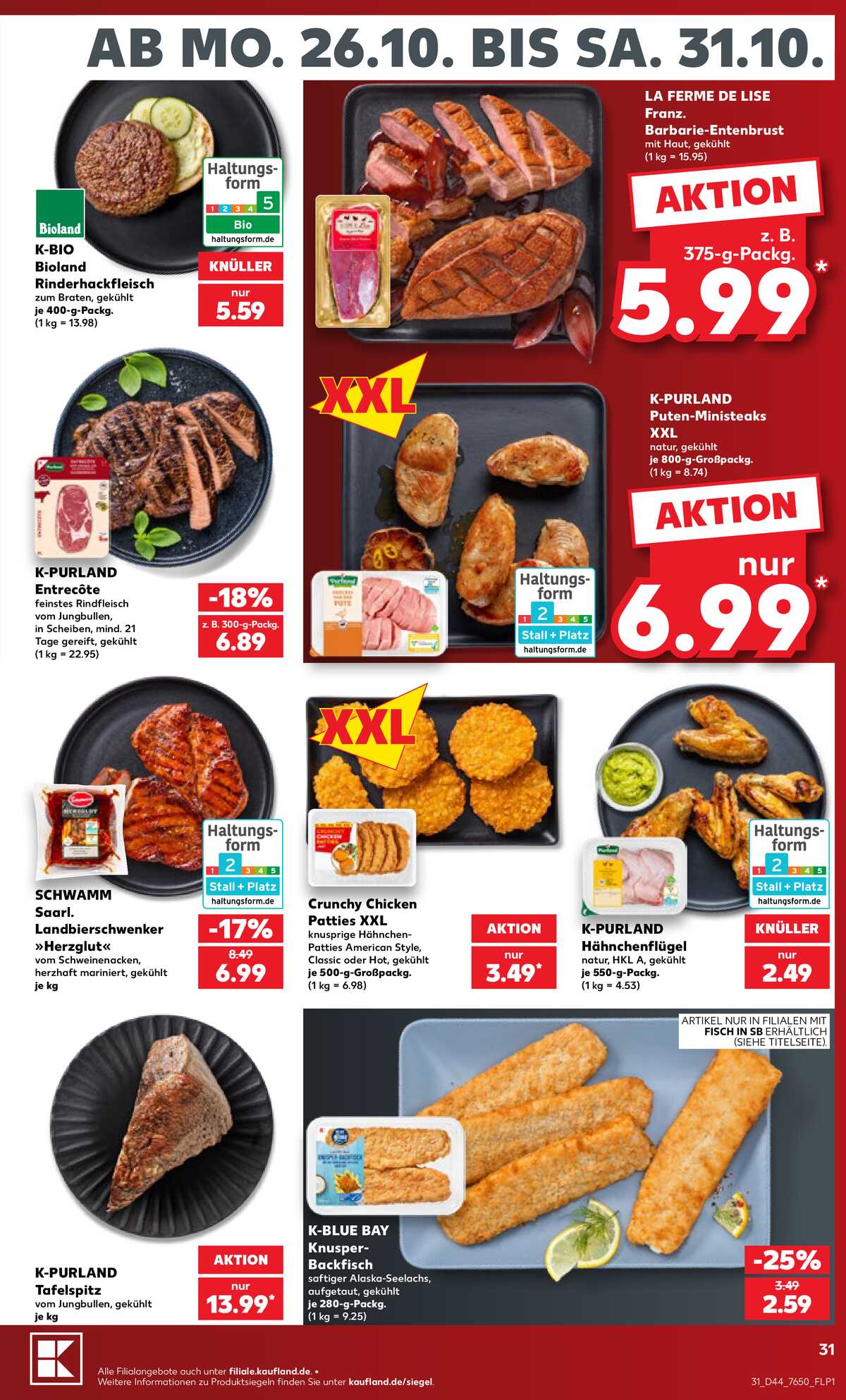 Leták Kaufland Německo 25.10.-31.10.2026 strana 31