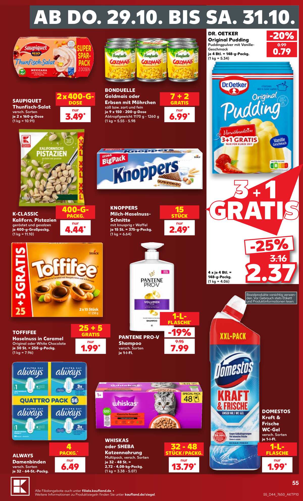 Leták Kaufland Německo 25.10.-31.10.2026 strana 55
