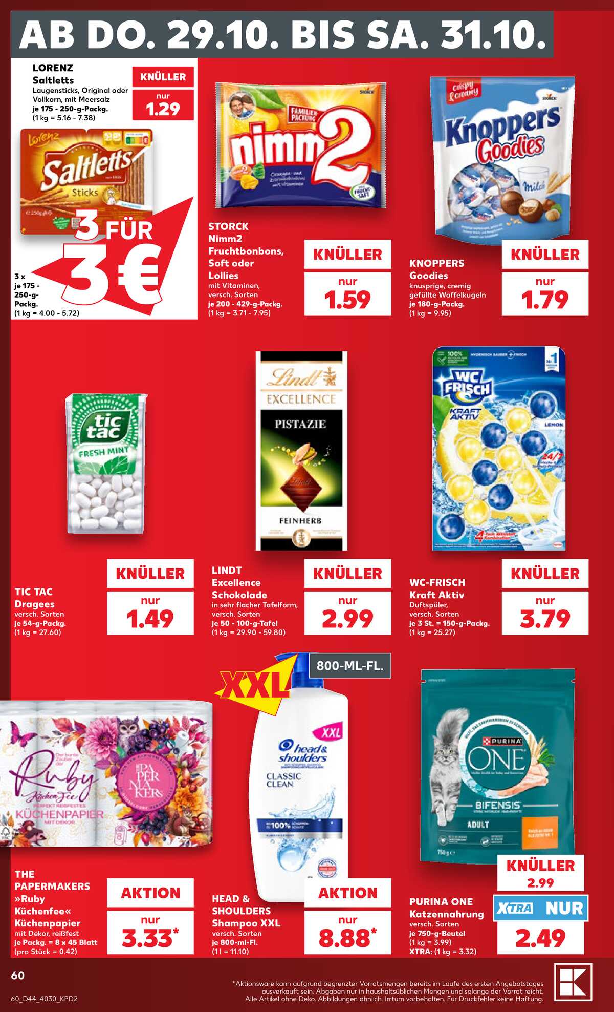 Leták Kaufland Německo 25.10.-31.10.2026 strana 60