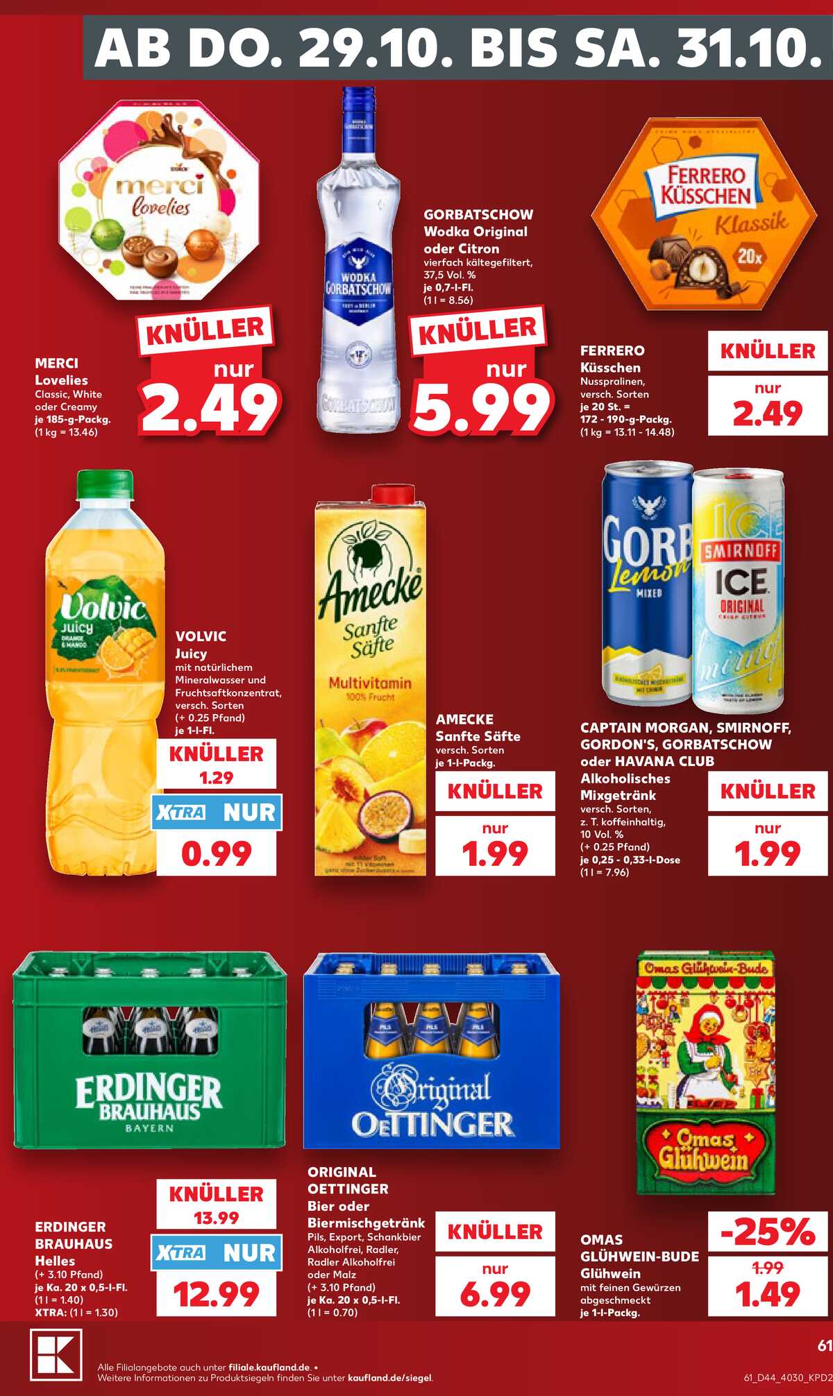Leták Kaufland Německo 25.10.-31.10.2026 strana 61