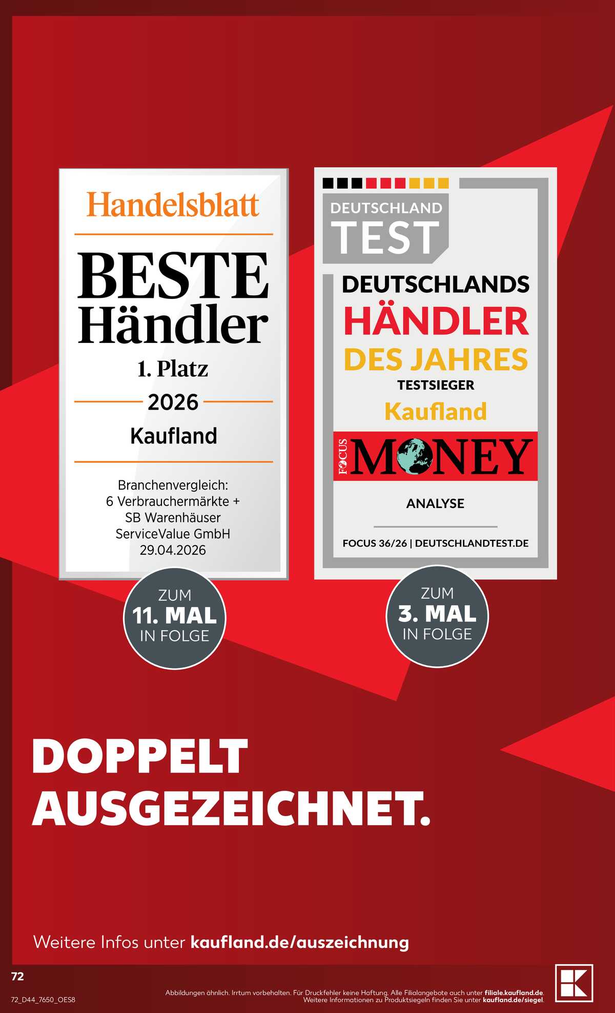 Leták Kaufland Německo 25.10.-31.10.2026 strana 72