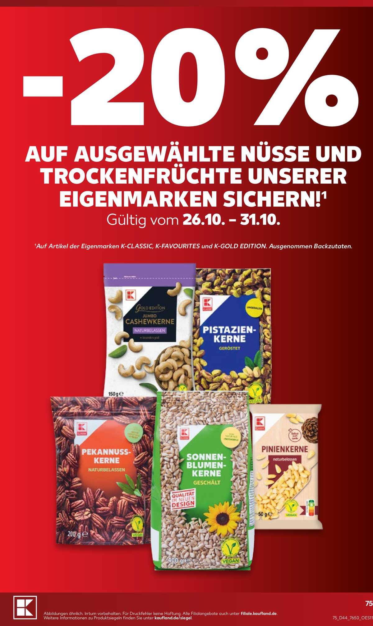 Leták Kaufland Německo 25.10.-31.10.2026 strana 75