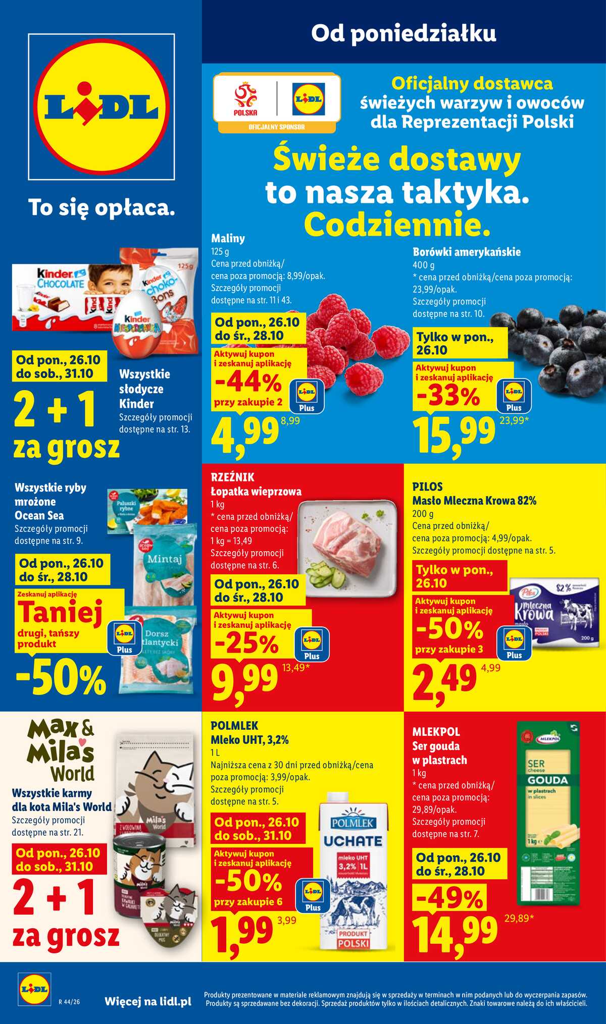 Leták Lidl Polsko 26.10.-28.10.2026 - Leták strana 1