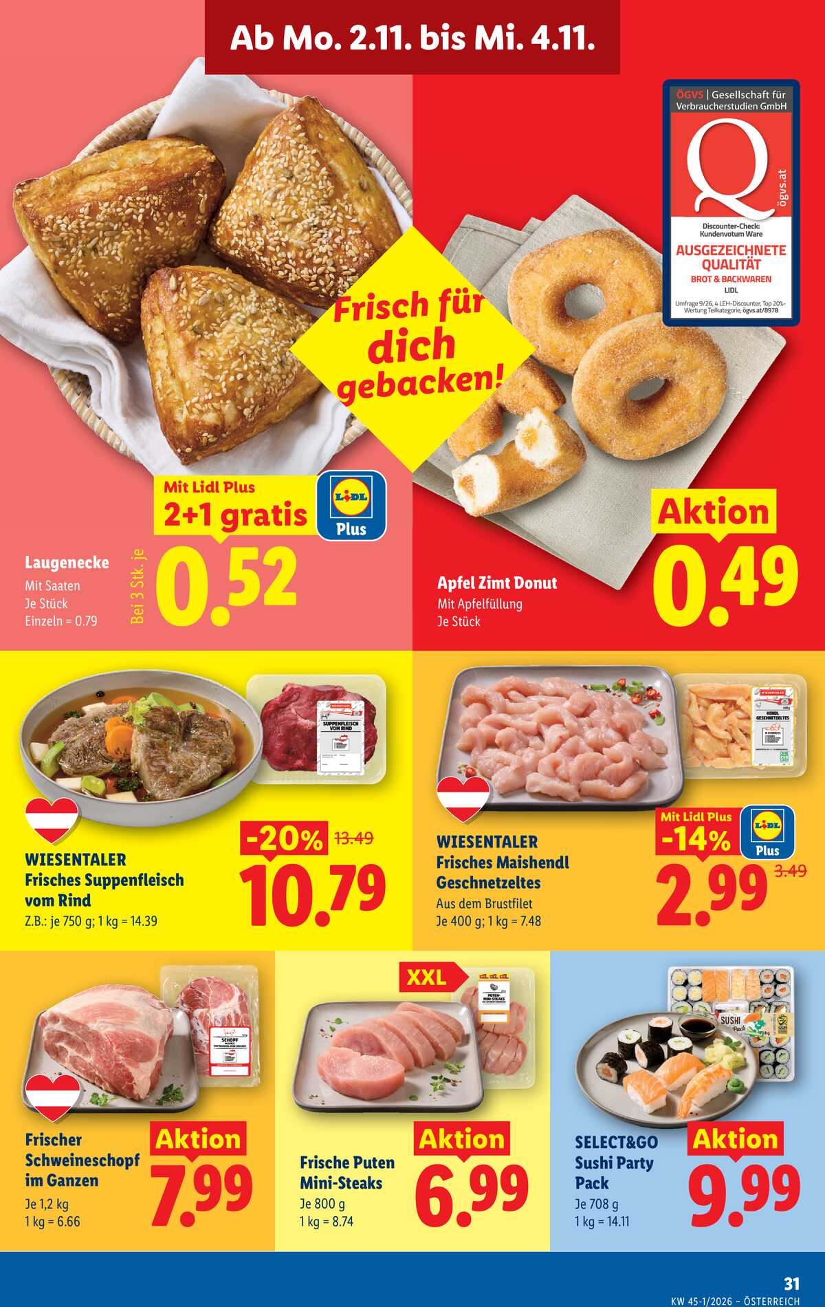 Leták Lidl Rakousko 29.10.-4.11.2026 strana 40