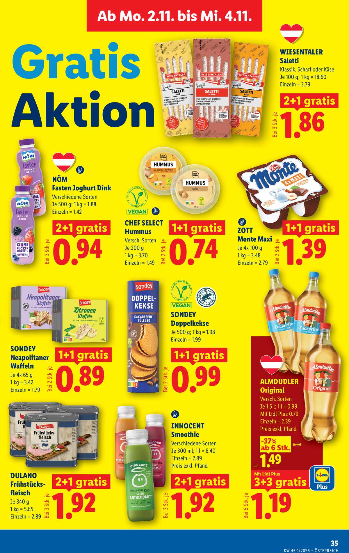 Leták Lidl Rakousko 29.10.-4.11.2026 strana 44