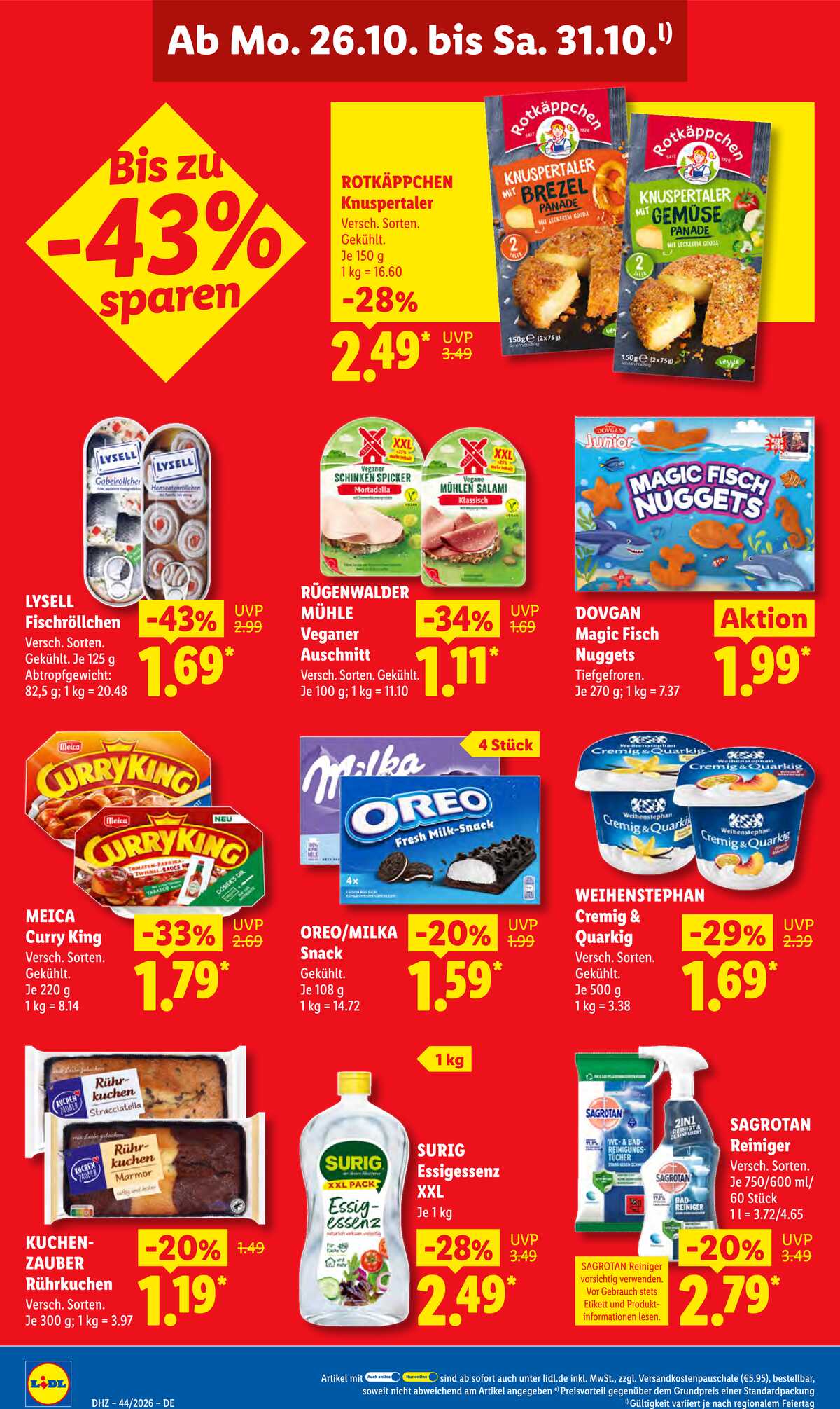 Leták Lidl Německo 26.10.-31.10.2026 strana 22