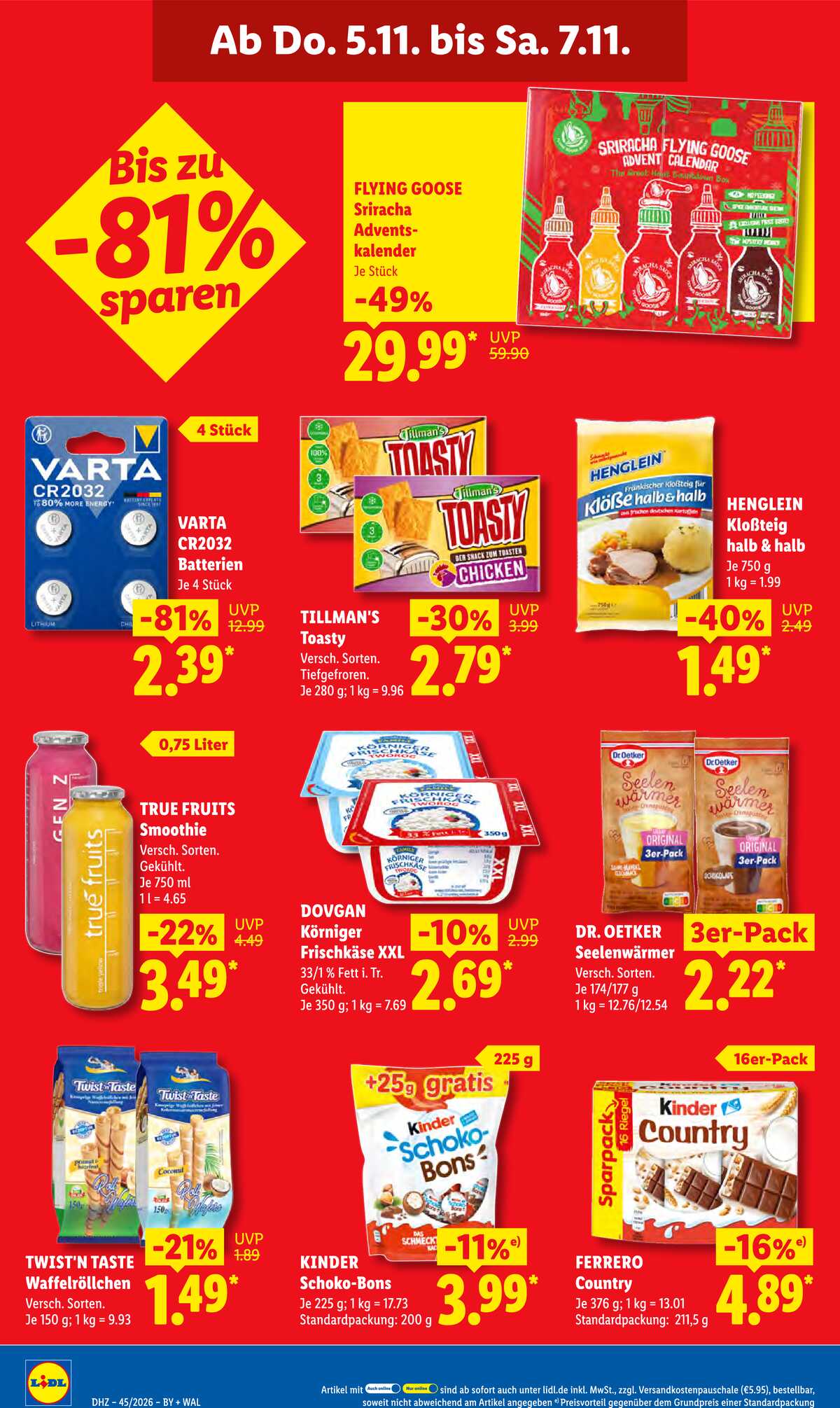 Leták Lidl Německo 2.11.-7.11.2026 strana 64