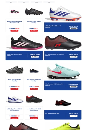 Intersport Kopačky a míče - 26. 10. 2026