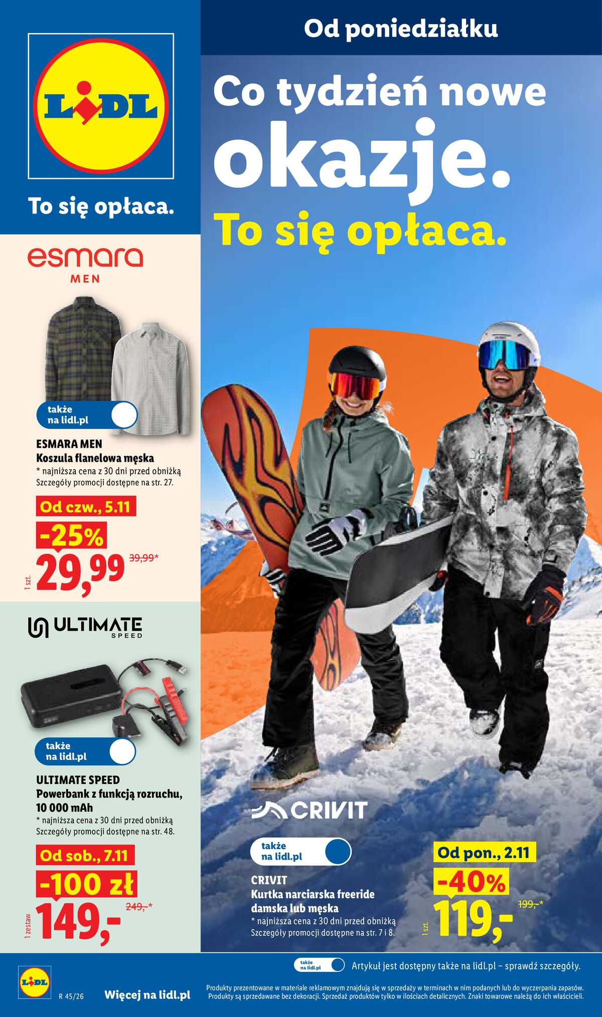 Leták Lidl Polsko 2.11.-8.11.2026 - Katalog strana 1
