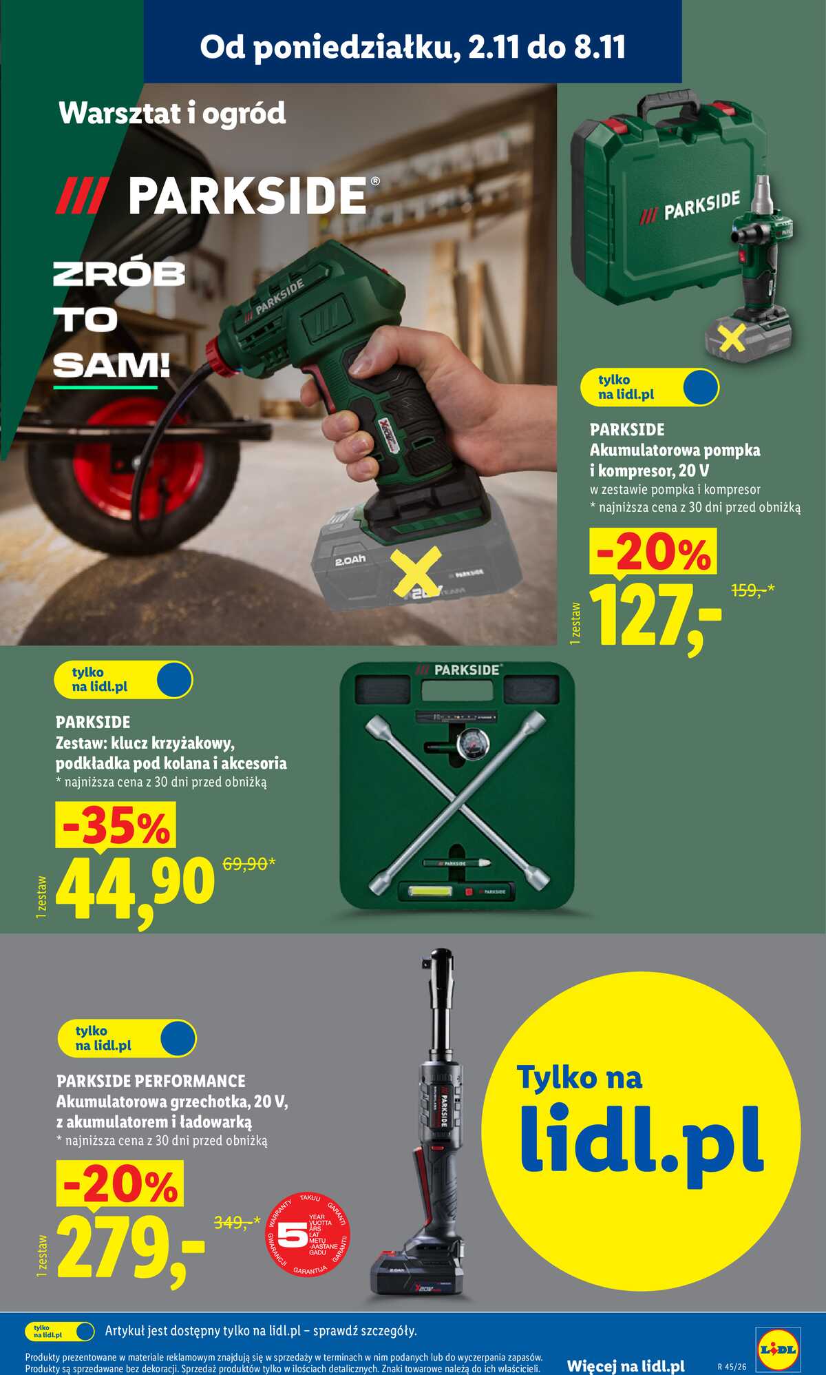 Leták Lidl Polsko 2.11.-8.11.2026 - Katalog strana 23