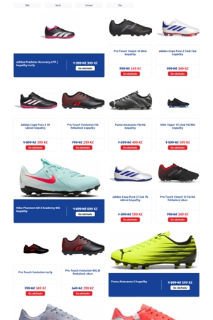 Intersport Kopačky a míče - 27. 10. 2026