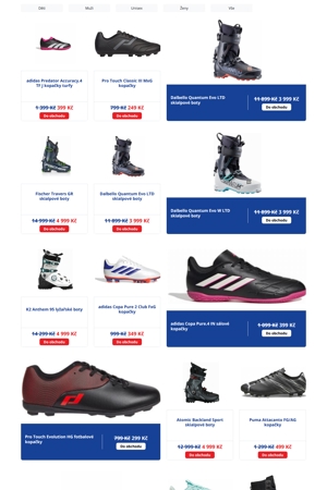 Intersport Boty - 27. 10. 2026