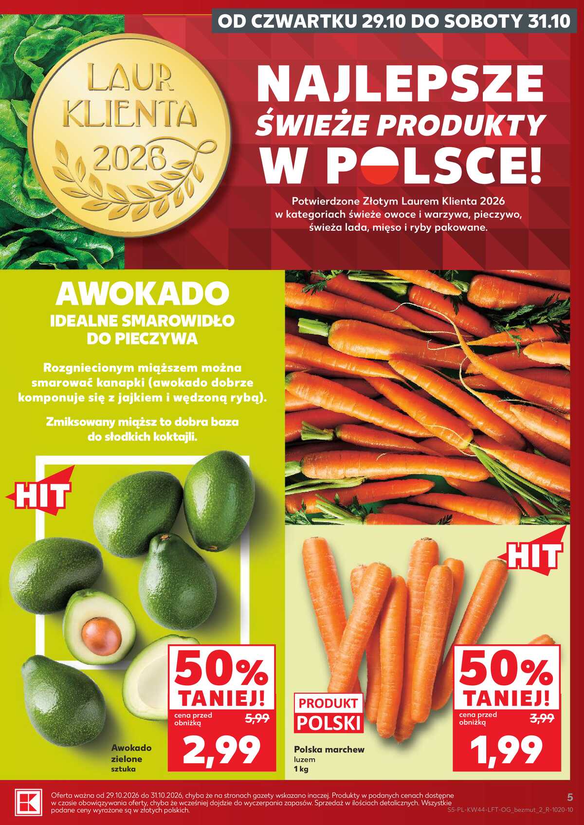 Leták Kaufland Polsko 29.10.-4.11.2026 - Týdenní zpravodaj strana 5