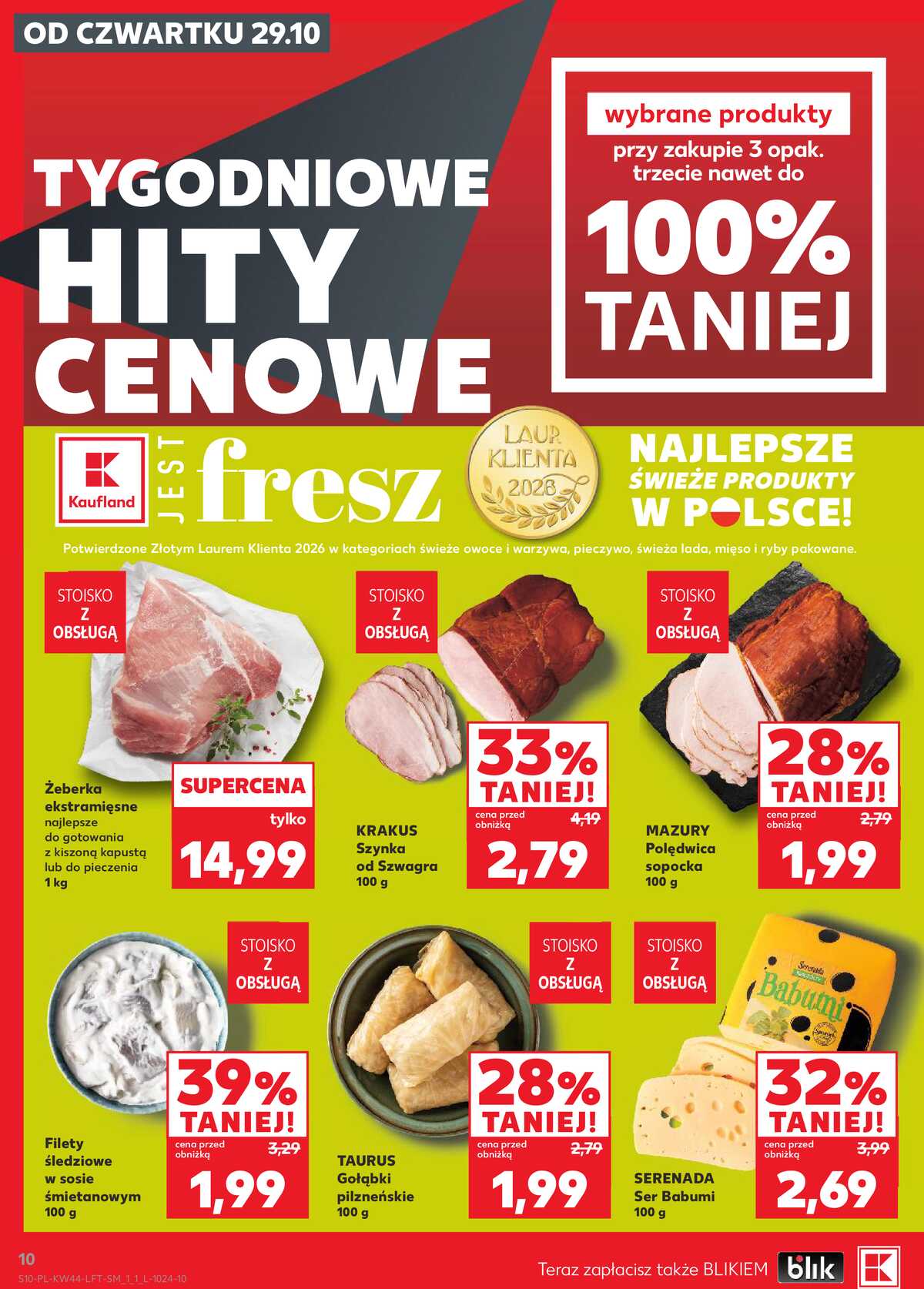 Leták Kaufland Polsko 29.10.-4.11.2026 - Týdenní zpravodaj strana 10