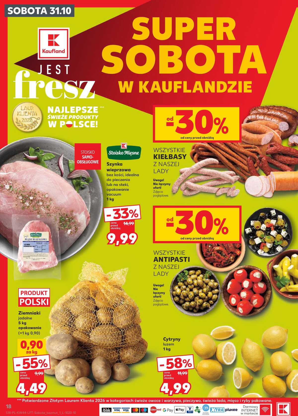 Leták Kaufland Polsko 29.10.-4.11.2026 - Týdenní zpravodaj strana 18