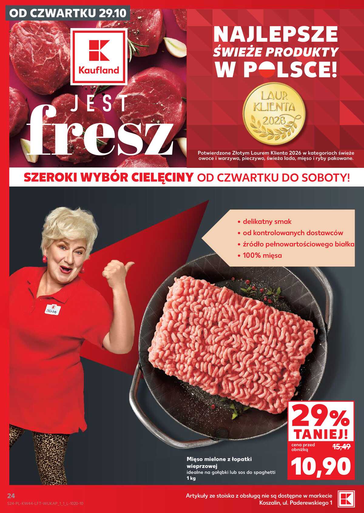 Leták Kaufland Polsko 29.10.-4.11.2026 - Týdenní zpravodaj strana 24