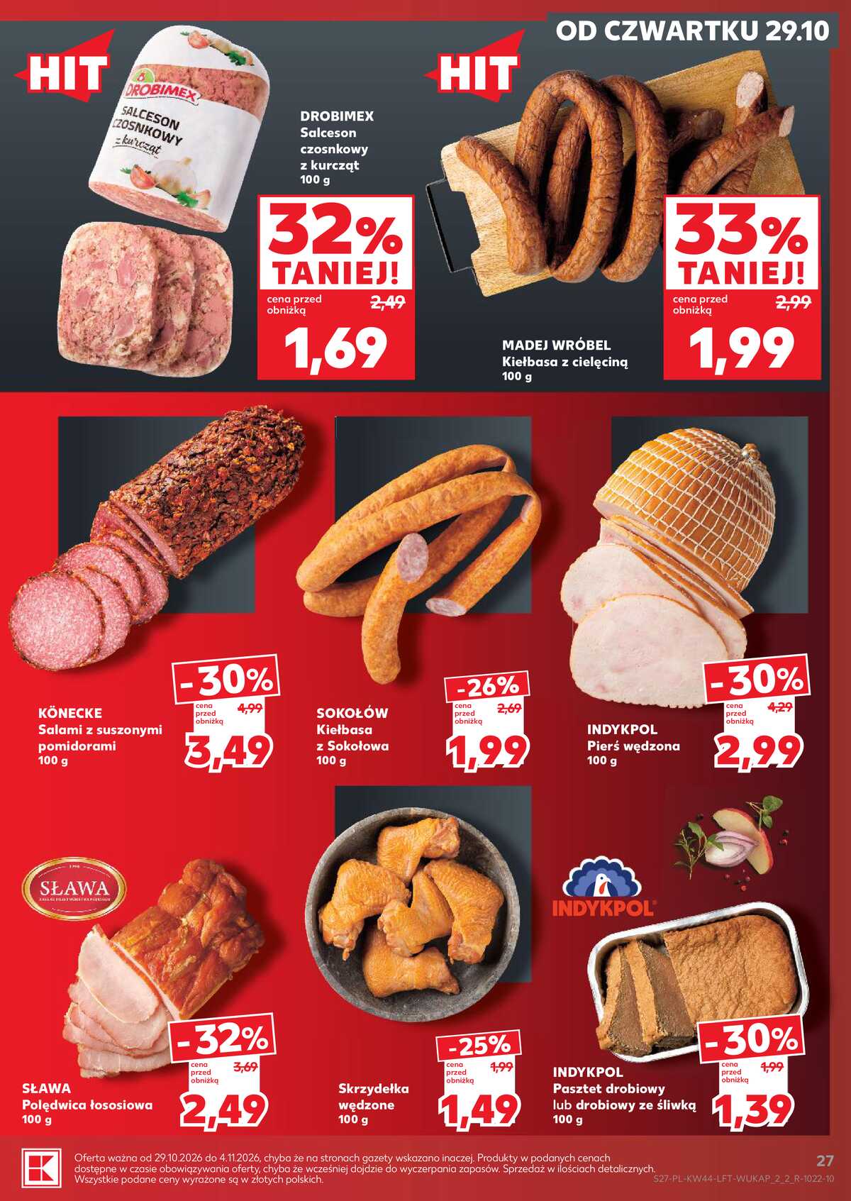 Leták Kaufland Polsko 29.10.-4.11.2026 - Týdenní zpravodaj strana 27
