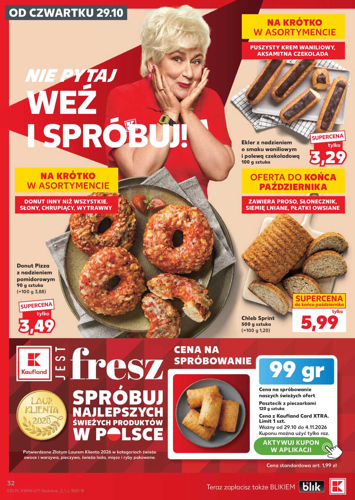 Leták Kaufland Polsko 29.10.-4.11.2026 - Týdenní zpravodaj strana 32