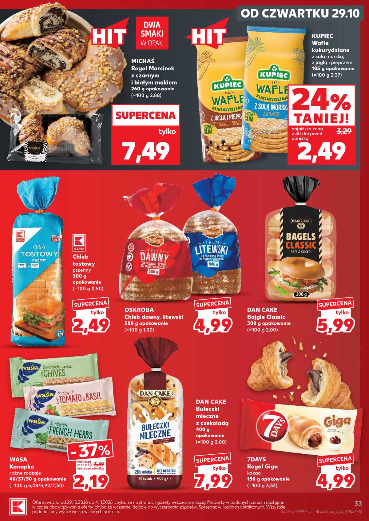 Leták Kaufland Polsko 29.10.-4.11.2026 - Týdenní zpravodaj strana 33