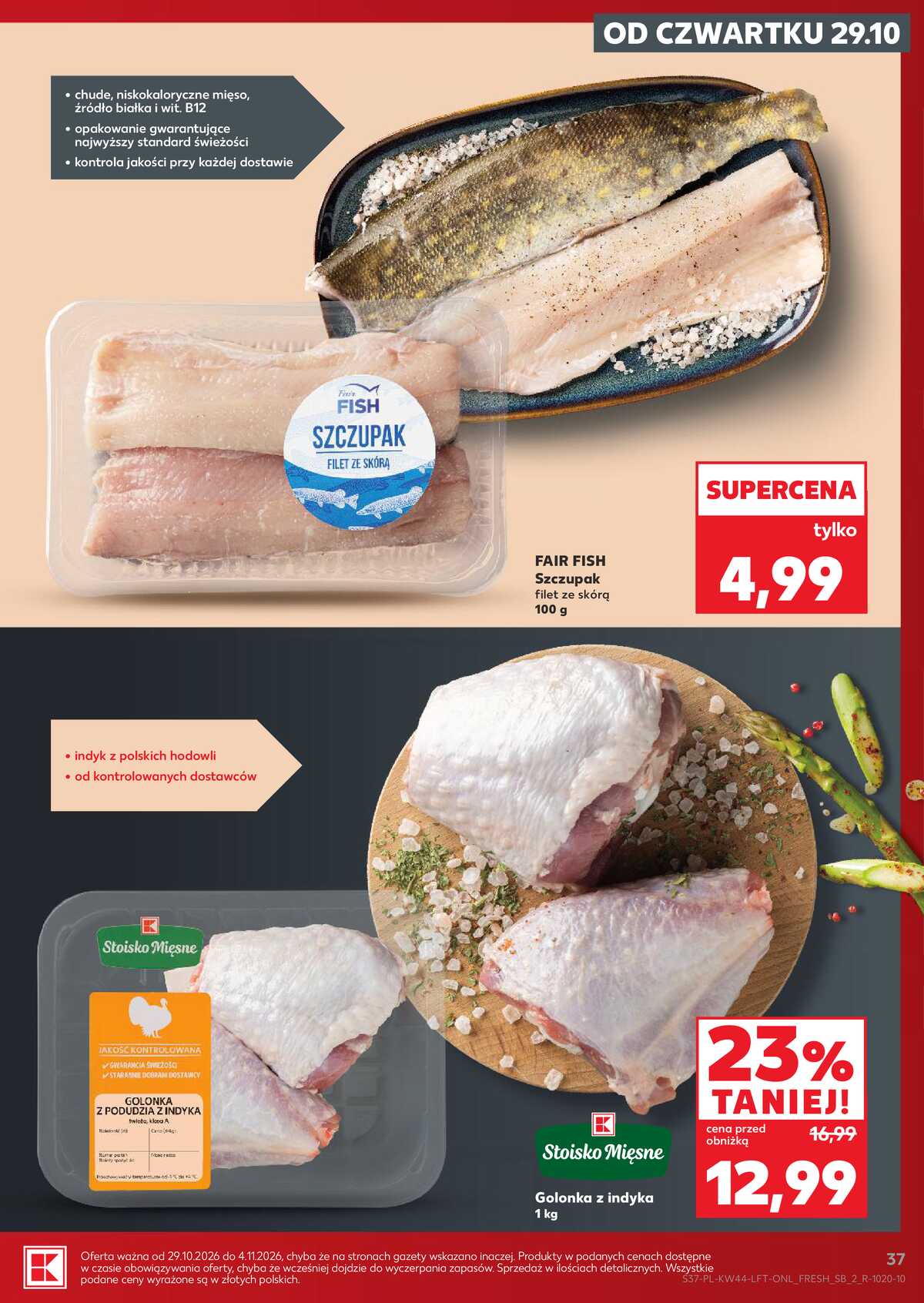 Leták Kaufland Polsko 29.10.-4.11.2026 - Týdenní zpravodaj strana 37