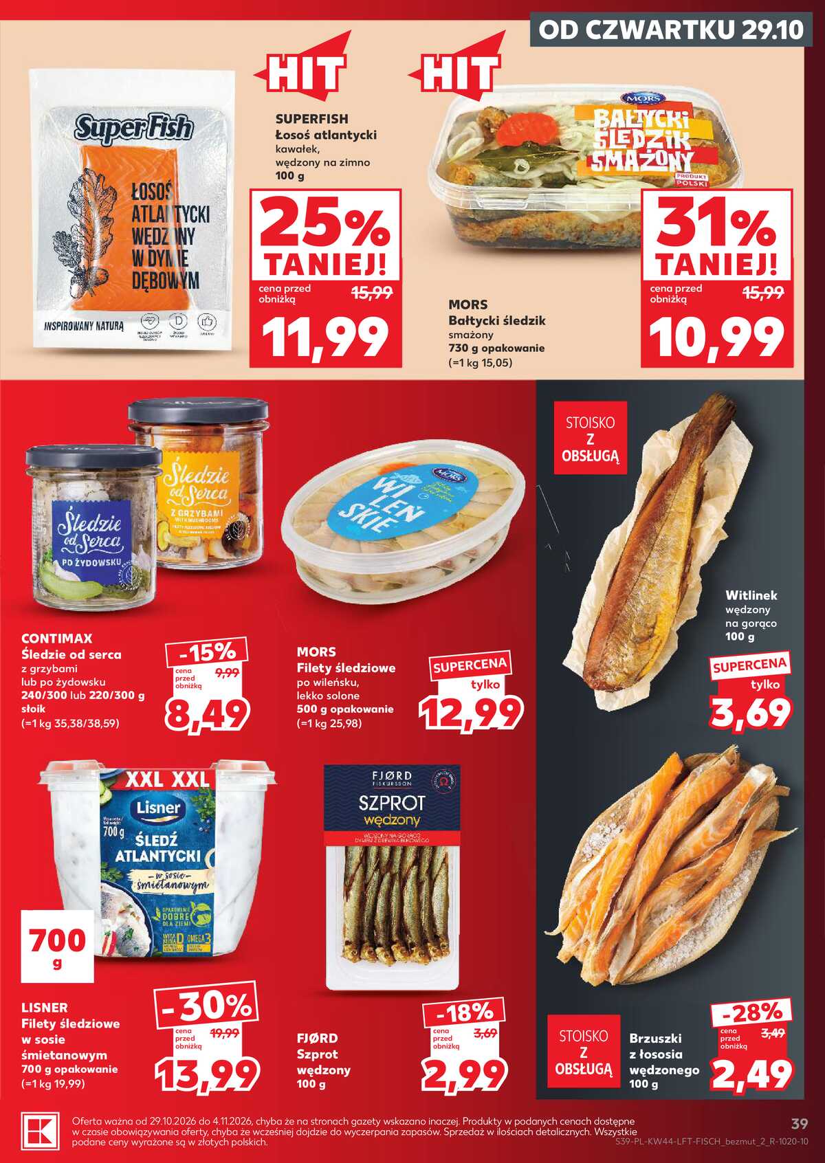 Leták Kaufland Polsko 29.10.-4.11.2026 - Týdenní zpravodaj strana 39