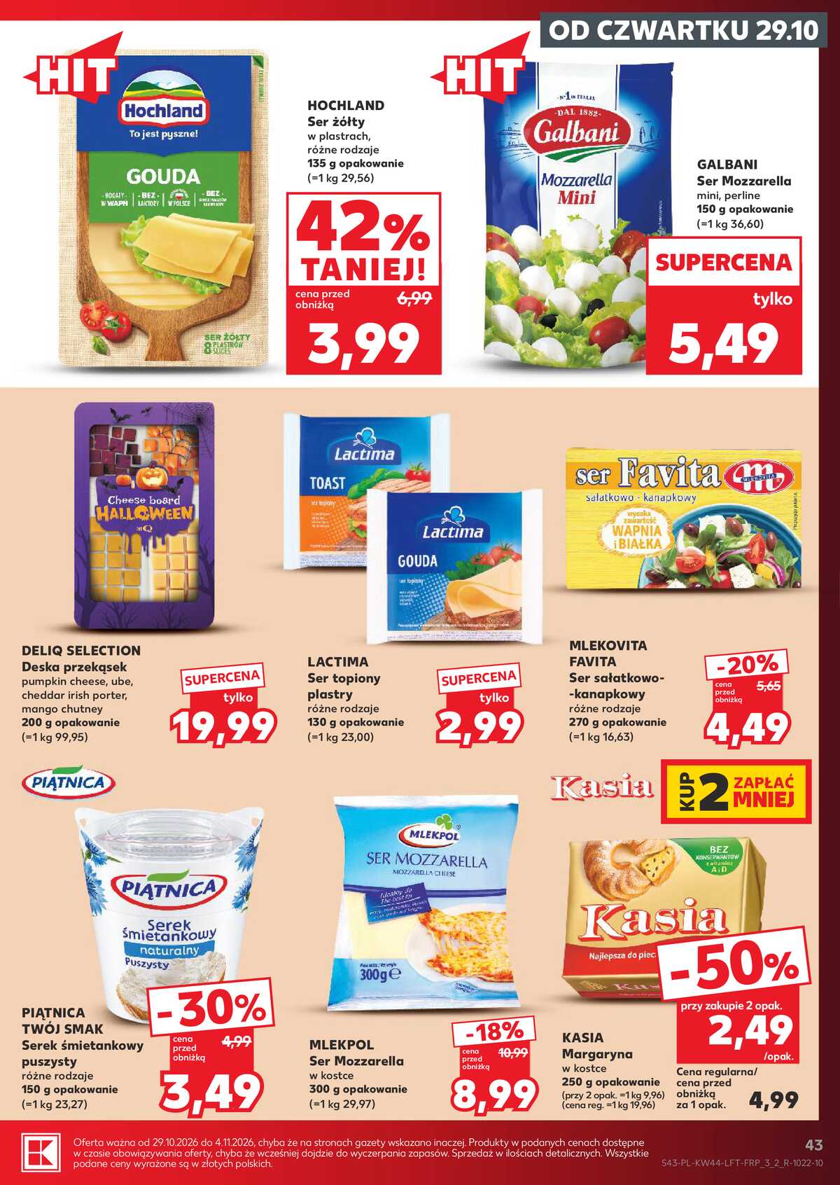 Leták Kaufland Polsko 29.10.-4.11.2026 - Týdenní zpravodaj strana 43