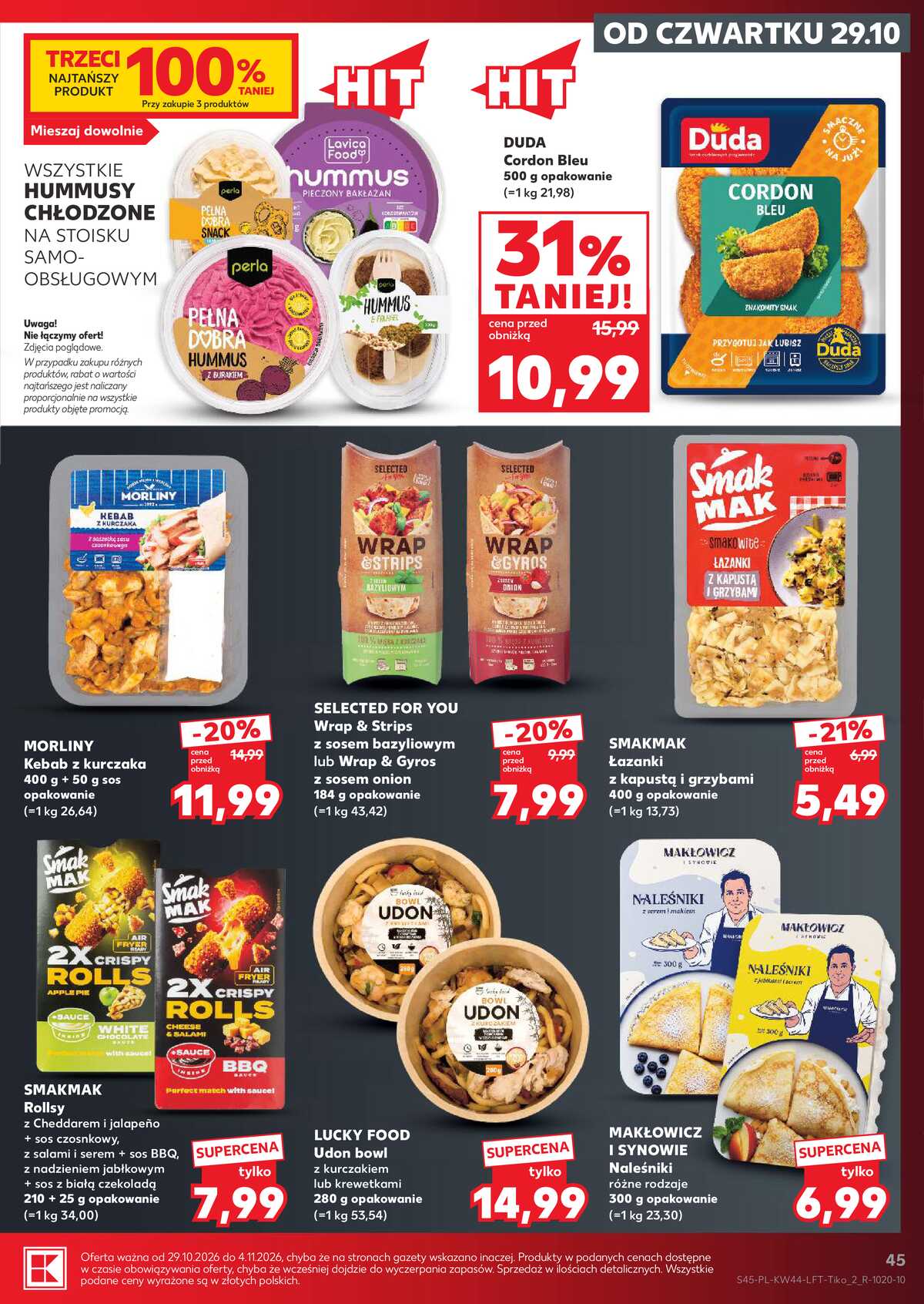 Leták Kaufland Polsko 29.10.-4.11.2026 - Týdenní zpravodaj strana 45