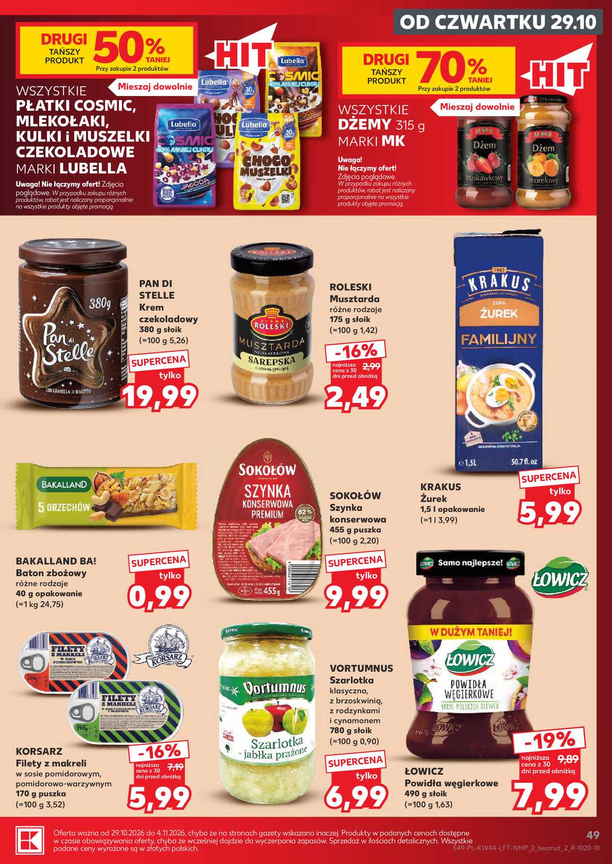Leták Kaufland Polsko 29.10.-4.11.2026 - Týdenní zpravodaj strana 49