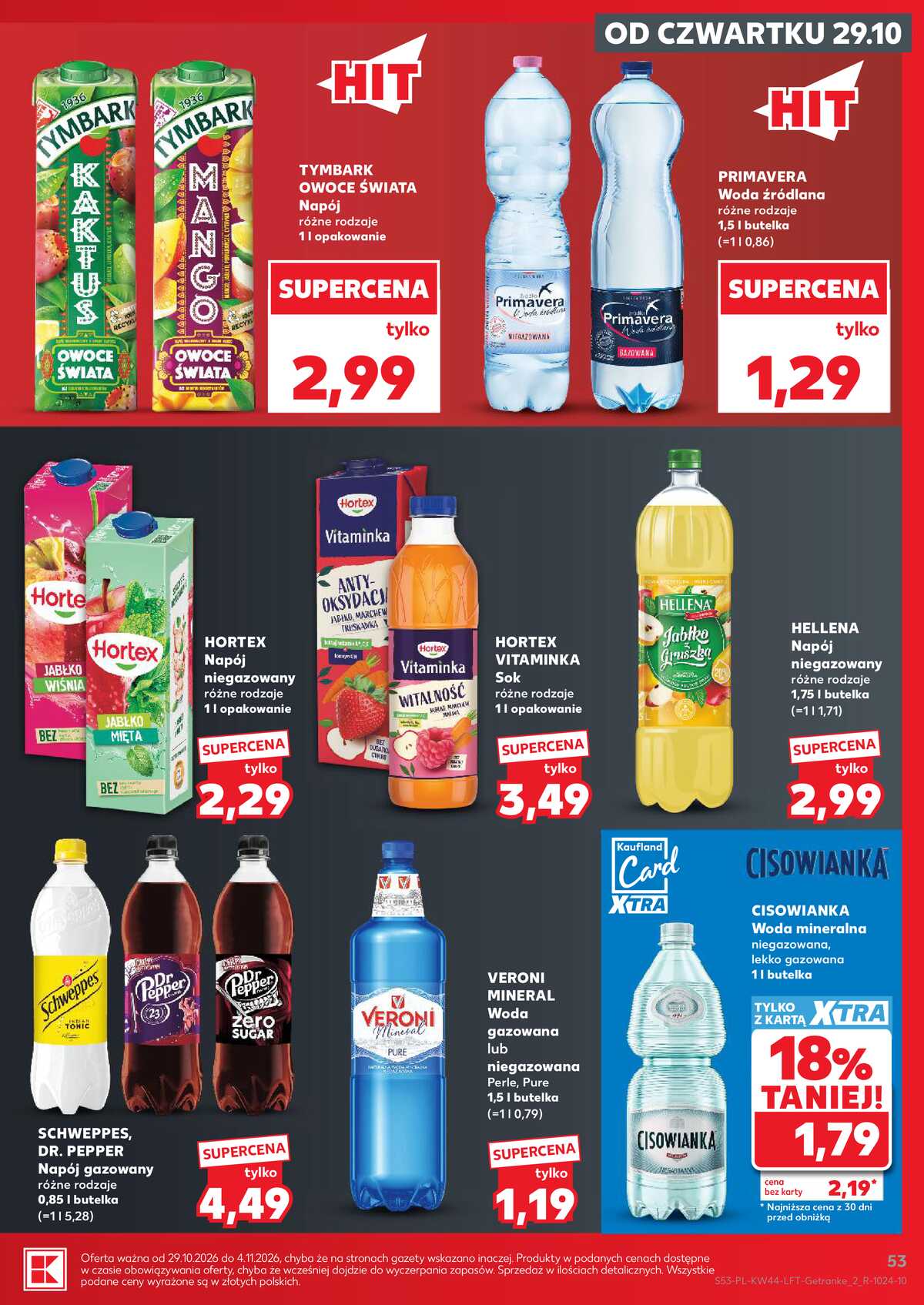 Leták Kaufland Polsko 29.10.-4.11.2026 - Týdenní zpravodaj strana 53