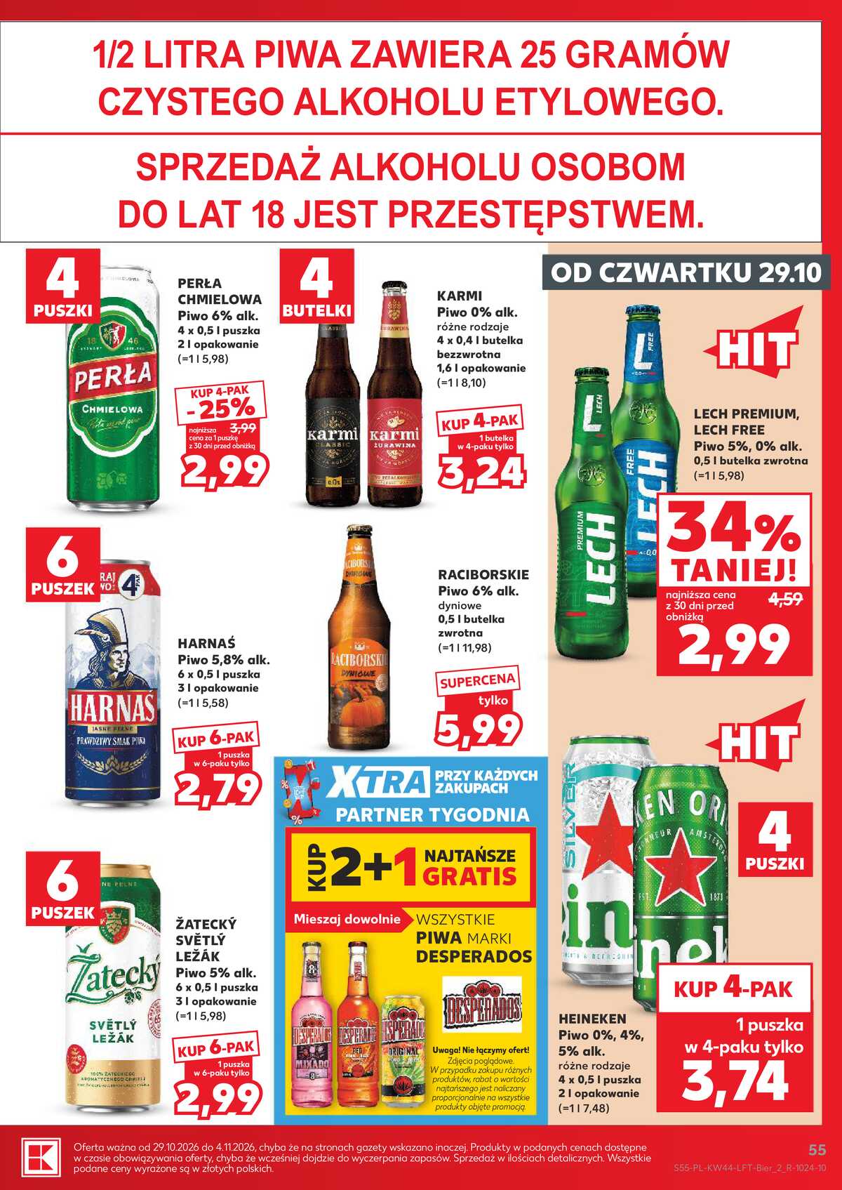 Leták Kaufland Polsko 29.10.-4.11.2026 - Týdenní zpravodaj strana 55