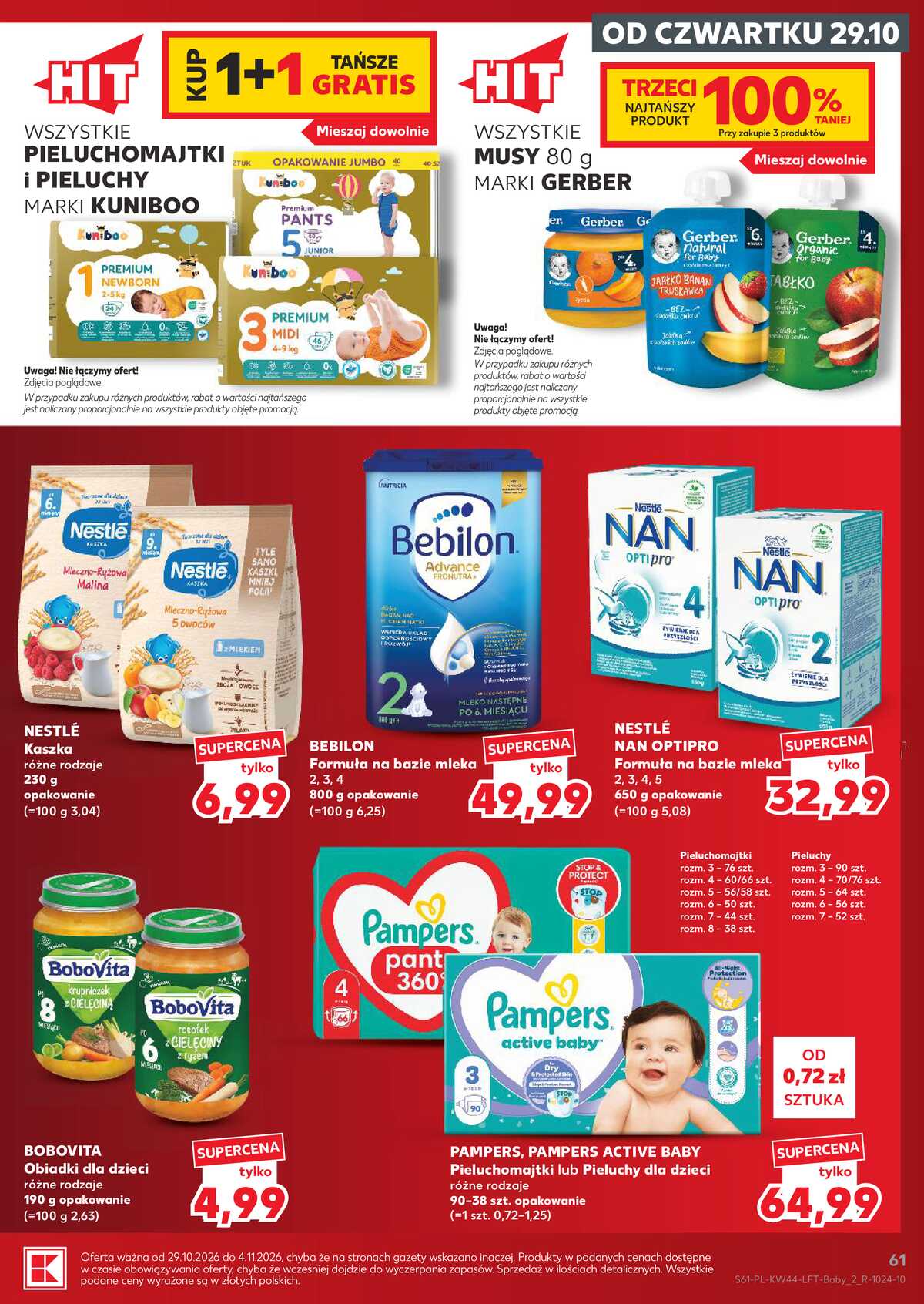 Leták Kaufland Polsko 29.10.-4.11.2026 - Týdenní zpravodaj strana 61