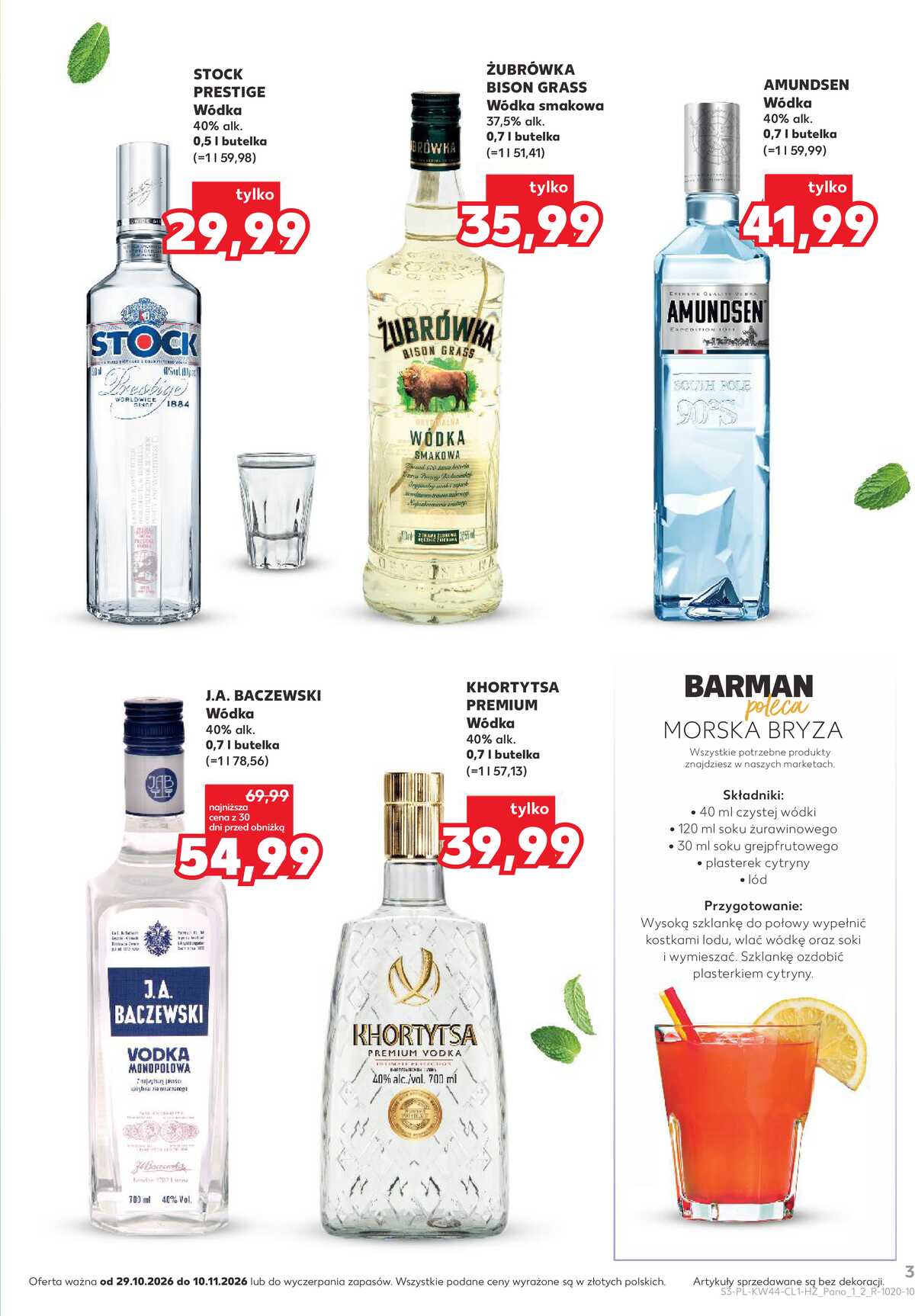 Leták Kaufland Polsko 29.10.-10.11.2026 - Bar v Kauflandu strana 3
