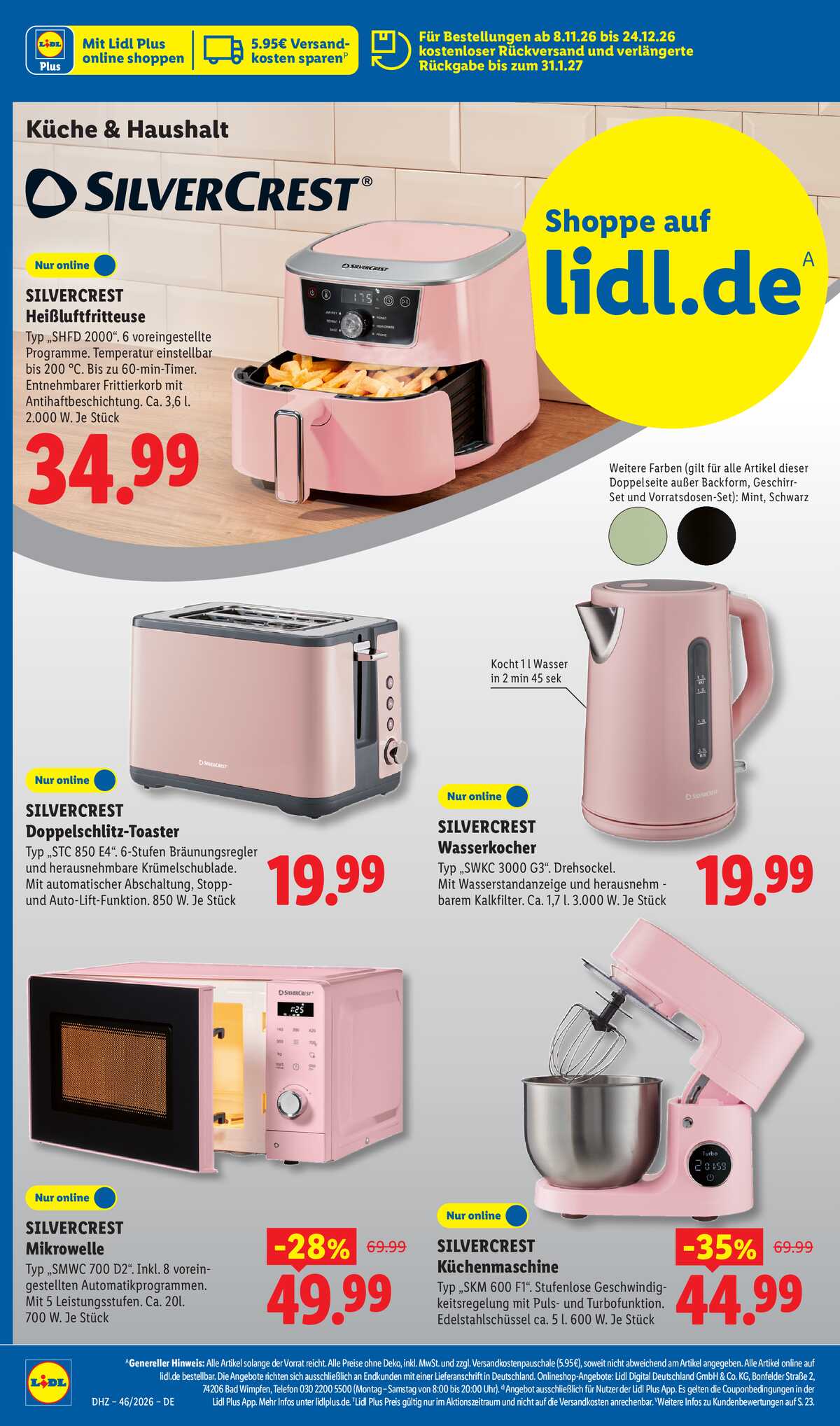 Leták Lidl Německo 9.11.-14.11.2026 strana 4