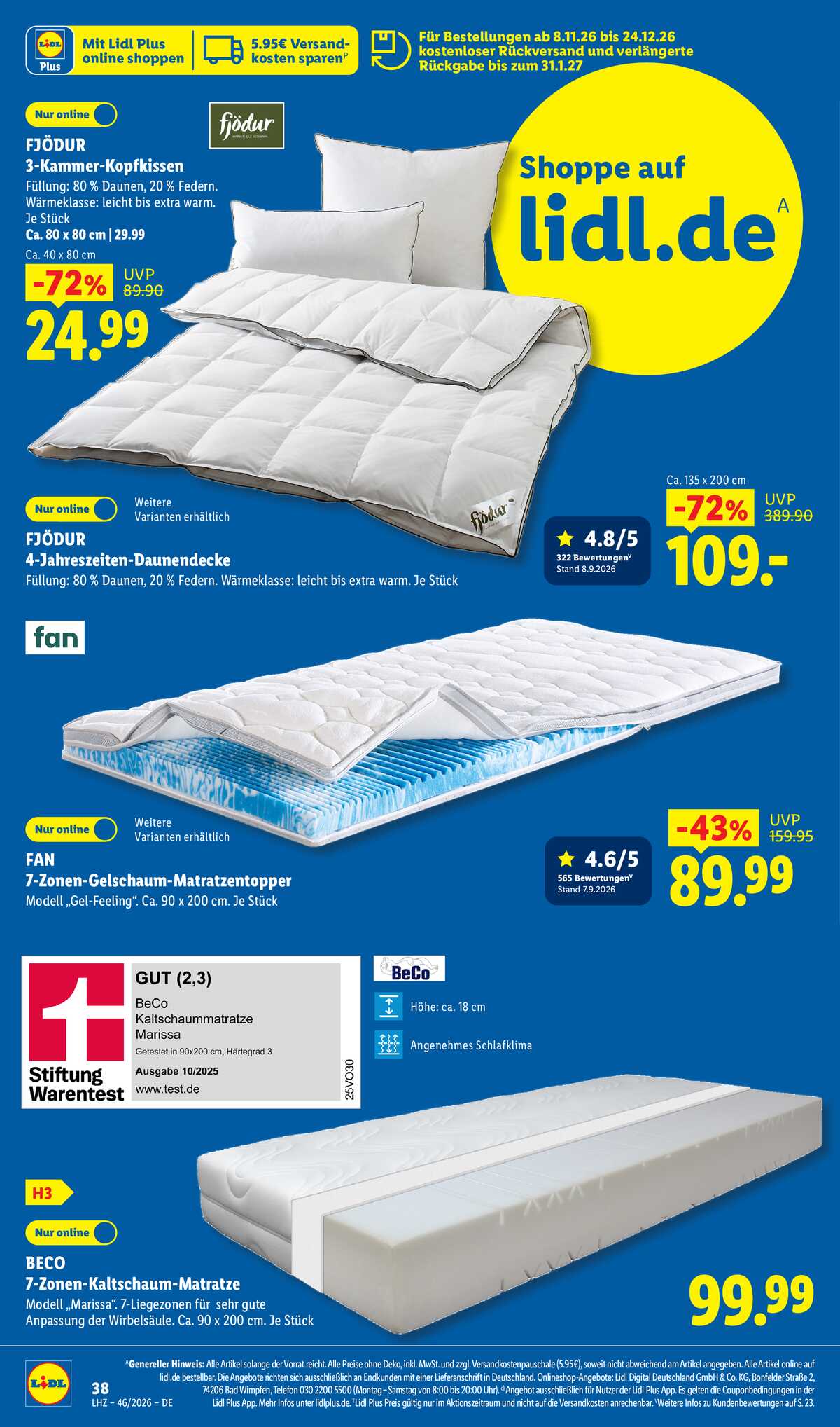 Leták Lidl Německo 9.11.-14.11.2026 strana 26