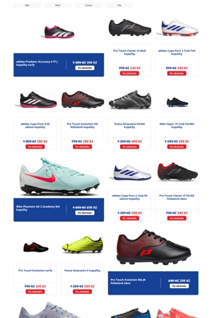 Intersport Kopačky a míče - 29. 10. 2026
