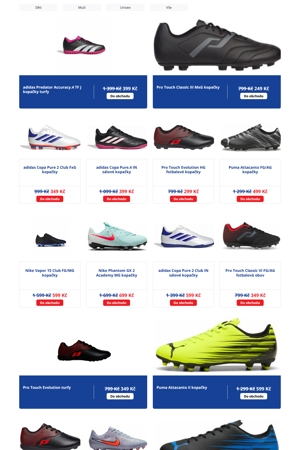 Intersport Kopačky a míče - 30. 10. 2026