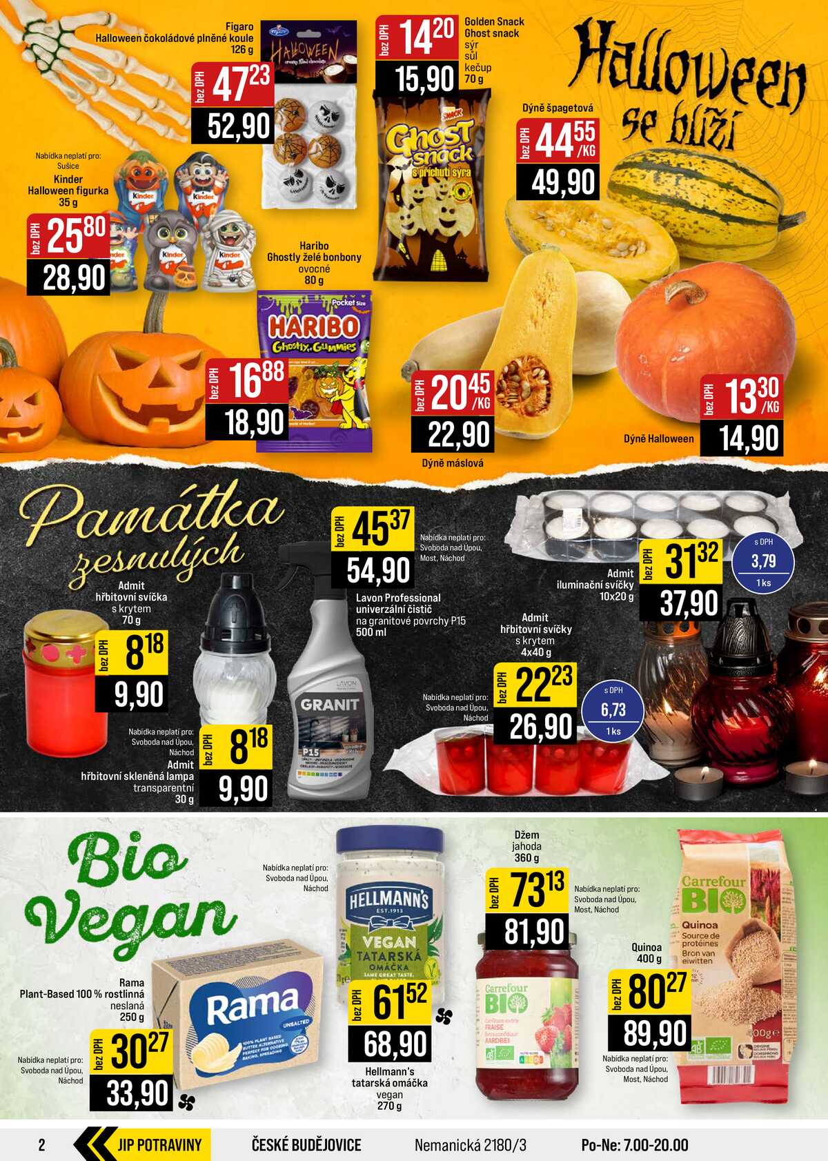 JIP Cash & Carry České Budějovice, Most, Náchod, Polička, Sušice a Svoboda nad Úpou od 28.10. do 3.11.2026 strana 2