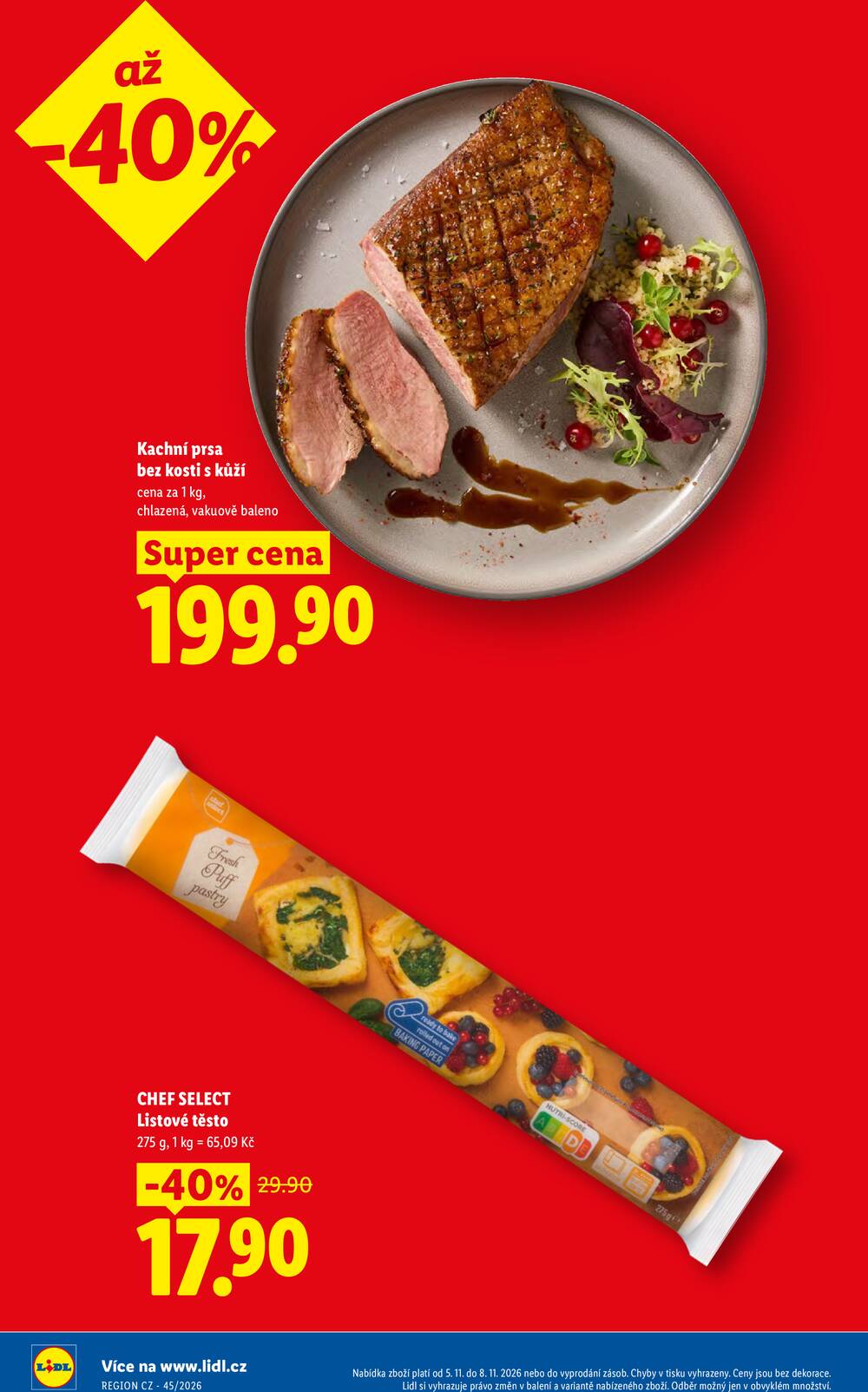 Lidl Čtvrtek od 5.11. do 8.11.2026