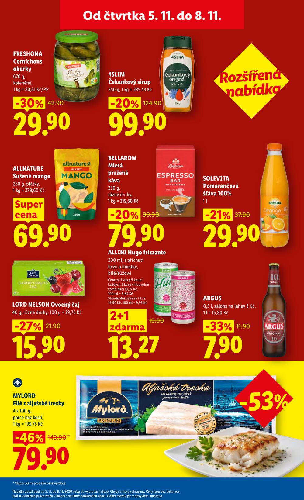 Lidl Čtvrtek od 5.11. do 8.11.2026