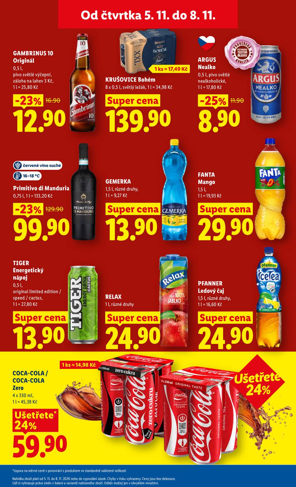 Lidl Čtvrtek od 5.11. do 8.11.2026