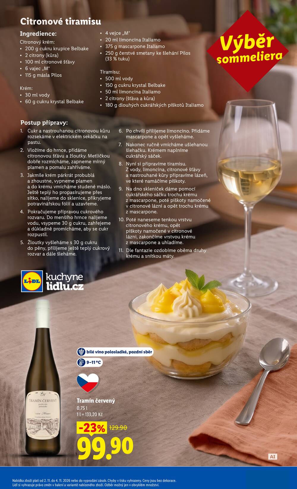Lidl Čtvrtek od 5.11. do 8.11.2026