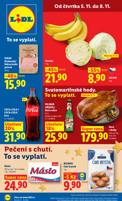 Lidl Čtvrtek od 5.11. do 8.11.2026
