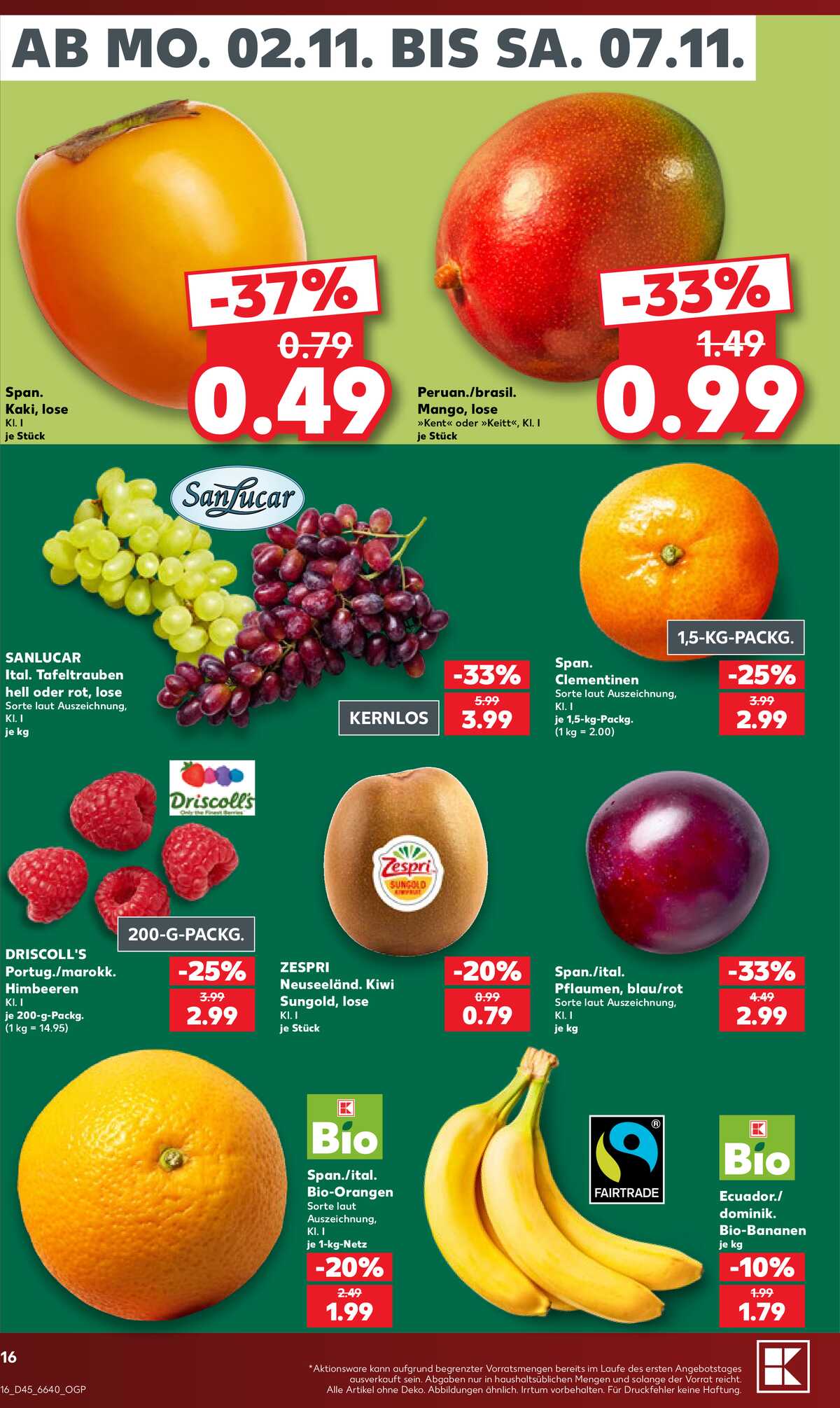 Leták Kaufland Německo 31.10.-31.10.2026 strana 16