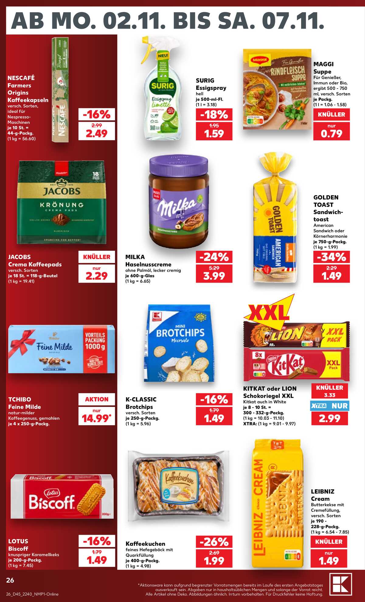 Leták Kaufland Německo 31.10.-31.10.2026 strana 26