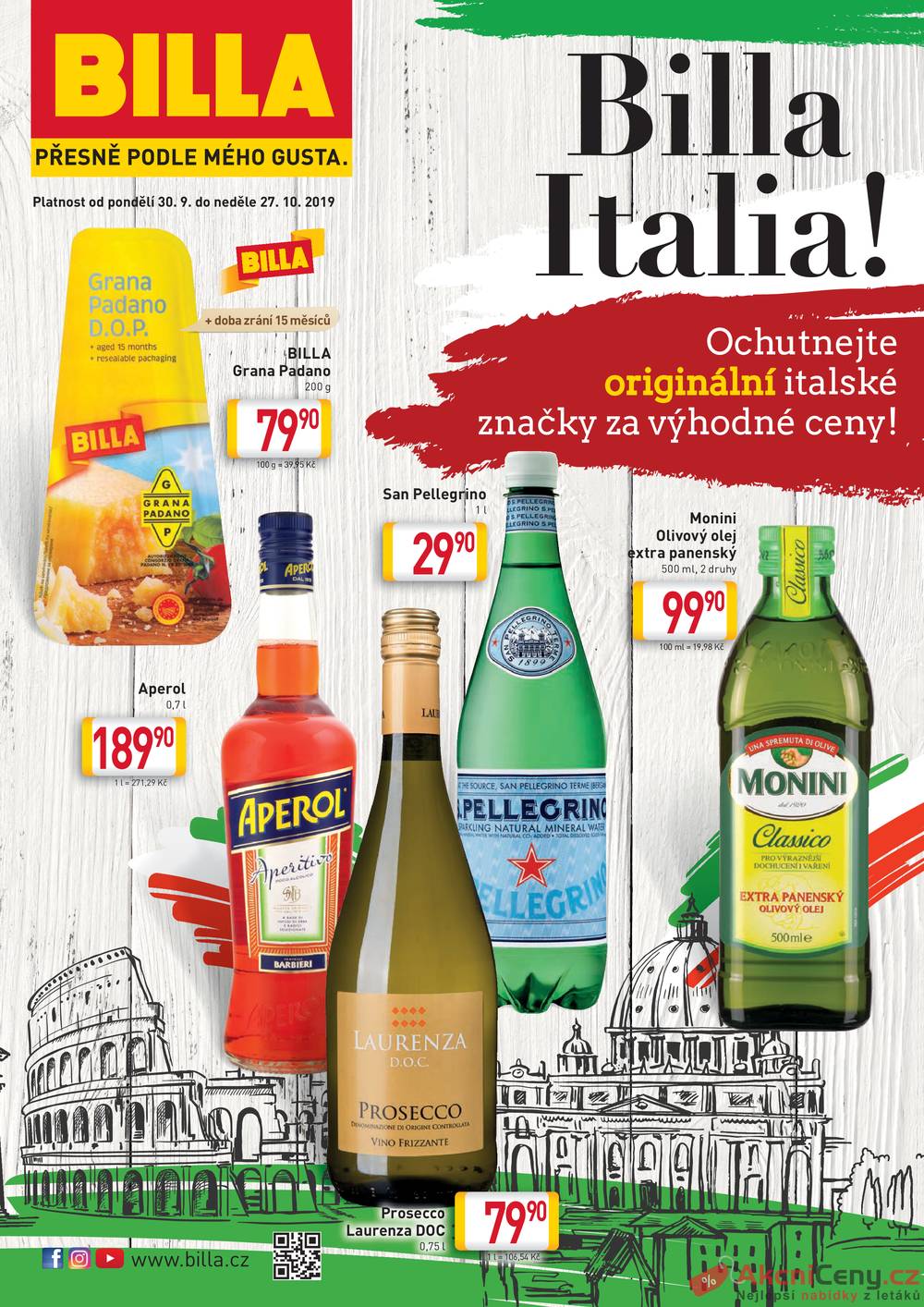 Leták Billa - Billa katalog Itálie od 30.9. do 27.10.2019 - strana 1 Leták Billa - Billa katalog Itálie od 30.9. do 27.10.2019 - strana 1