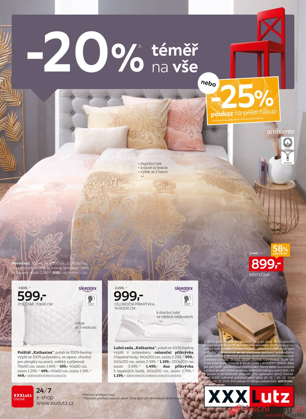 Leták XXXLutz - XXXLutz Bytový textil od 25.11. do 8.12.2019 - strana 1 Leták XXXLutz - XXXLutz Bytový textil od 25.11. do 8.12.2019 - strana 1