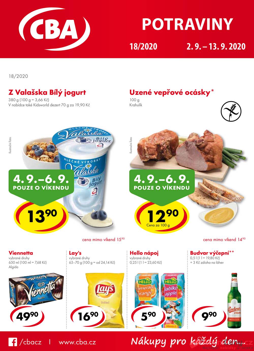 Leták CBA prodejní družstvo - CBA potraviny od 2.9. do 13.10.2020 - strana 1 Leták CBA prodejní družstvo - CBA potraviny od 2.9. do 13.10.2020 - strana 1